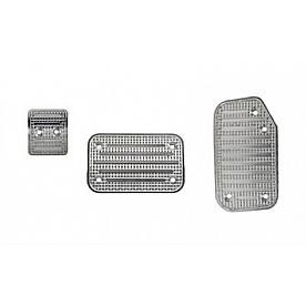 Putco Accelerator and Brake Pedal Pad Set Aluminum Track Design - 932145