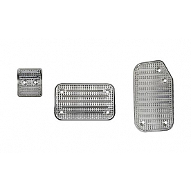 Putco Accelerator and Brake Pedal Pad Set Aluminum Track Design - 932147