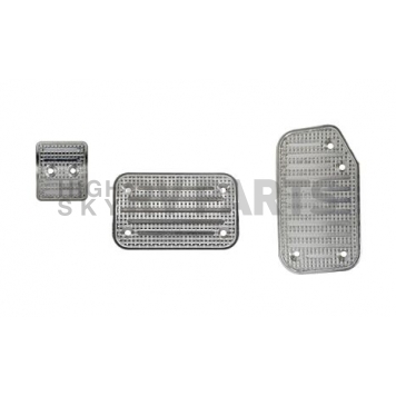 Putco Accelerator and Brake Pedal Pad Set Aluminum Track Design - 932147