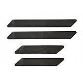 Putco Door Sill Protector - Stainless Steel Black Set Of 4 - 95143BP