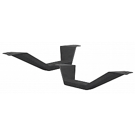 Go Rhino Nerf Bar Step Black Steel Set of 2 - 63410000PC