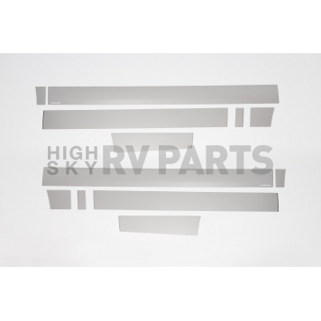 Putco Rocker Panel Molding - Polished Stainless Steel Silver Set of 12 - 9751443-2