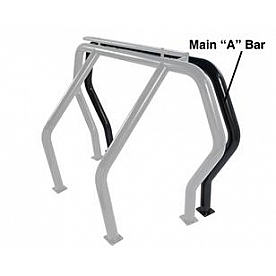 Go Rhino Roll Bar Component 3 Inch Powder Coated Steel - 90001B