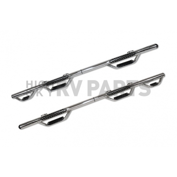 Go Rhino Nerf Bar - Truck Wheel To Wheel Stainless Steel Round 3 Inch - D36076PS-1
