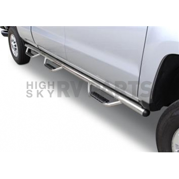 Go Rhino Nerf Bar - Truck Wheel To Wheel Stainless Steel Round 3 Inch - D362471PS