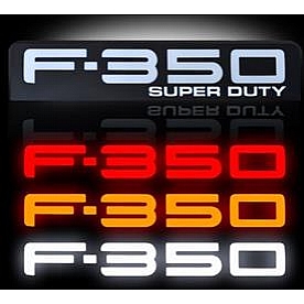 Recon Accessories Emblem - F-350 Super Duty Fenders - 264186BK