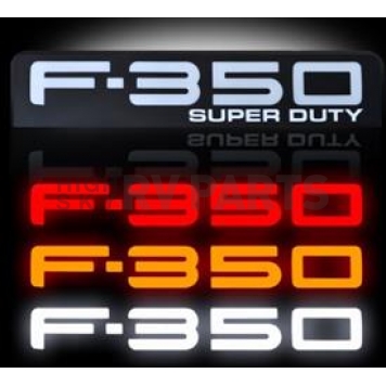 Recon Accessories Emblem - F-350 Super Duty Fenders - 264186BK