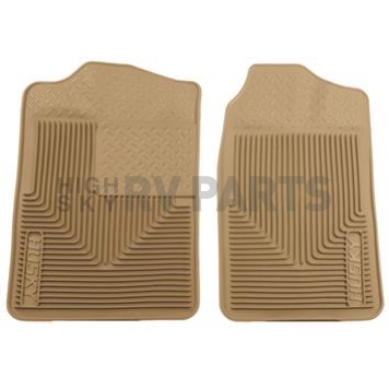 Husky Liner Floor Mat - Direct-Fit Tan TPE - Thermoplastic Elastomer Set of 2 - 51013