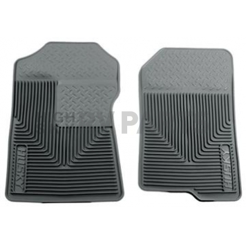 Husky Liner Floor Mat - Direct-Fit Gray TPE - Thermoplastic Elastomer Set of 2 - 51022