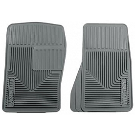 Husky Liner Floor Mat - Direct-Fit Gray TPE - Thermoplastic Elastomer Set of 2 - 51072