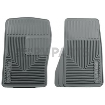 Husky Liner Floor Mat - Direct-Fit Gray TPE - Thermoplastic Elastomer Set of 2 - 51072