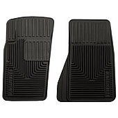 Husky Liner Floor Mat - Direct-Fit Black TPE - Thermoplastic Elastomer Set of 2 - 51081