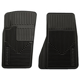 Husky Liner Floor Mat - Direct-Fit Black TPE - Thermoplastic Elastomer Set of 2 - 51081