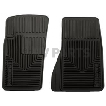 Husky Liner Floor Mat - Direct-Fit Black TPE - Thermoplastic Elastomer Set of 2 - 51081