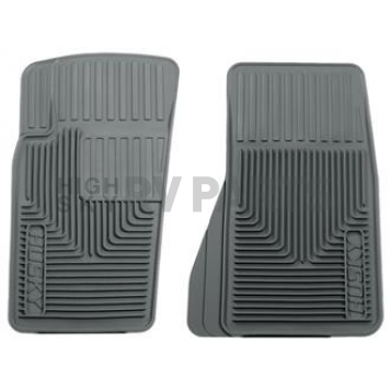 Husky Liner Floor Mat - Direct-Fit Gray TPE - Thermoplastic Elastomer Set of 2 - 51082