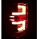 Recon Accessories Tail Light Assembly - LED 264238BK