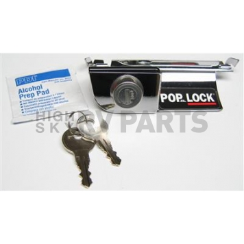 Pop & Lock Tailgate Lock - Manual Silver - PL3400C
