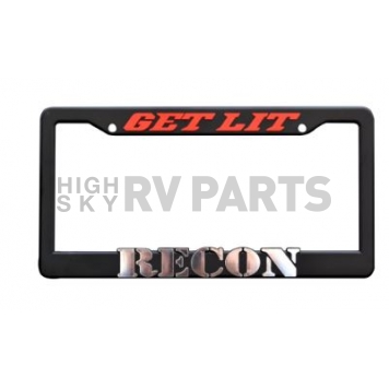 Recon Accessories License Plate Frame - Matte Black - 264300