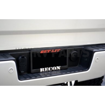 Recon Accessories License Plate Frame - Matte Black - 264300-1