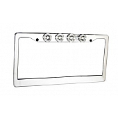 Recon Accessories License Plate Frame - Standard Aluminum - 264310