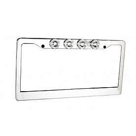 Recon Accessories License Plate Frame - Standard Aluminum - 264310