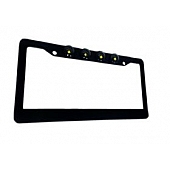 Recon Accessories License Plate Frame - Standard Aluminum - 264310BK