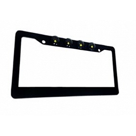 Recon Accessories License Plate Frame - Standard Aluminum - 264310BK