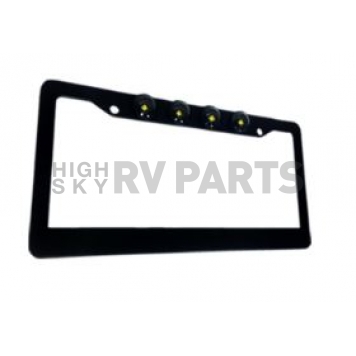 Recon Accessories License Plate Frame - Standard Aluminum - 264310BK