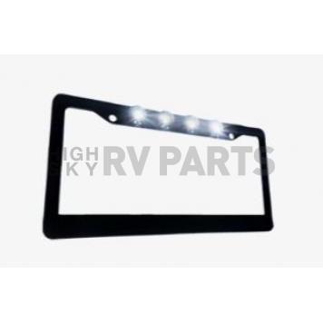 Recon Accessories License Plate Frame - Standard Aluminum - 264310BK-1