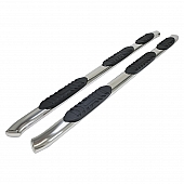 TrailFX Nerf Bar - Truck Wheel to Wheel Stainless Steel Oval 5 Inch - A7096S