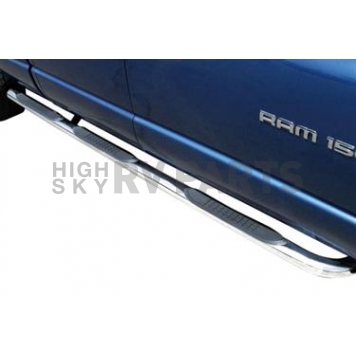 TrailFX Nerf Bar - Truck Wheel to Wheel Stainless Steel Round 4 Inch - A9005S