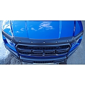Tough Guard Form Fit Bug Shield - Acrylic ABS Textured Plastic Black Satin Hood Only - TG8R17