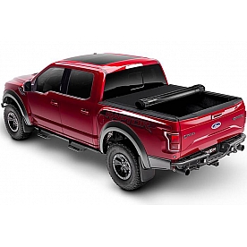 Truxedo Tonneau Cover Hard Roll-Up Black Matte Woven Fabric Over Aluminum Slats - 1572416