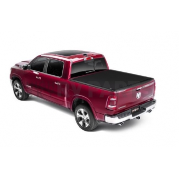 Truxedo Tonneau Cover Hard Roll-Up Black Matte Woven Fabric Over Aluminum Slats - 1572616