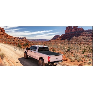 Truxedo Tonneau Cover Hard Roll-Up Black Matte Woven Fabric Over Aluminum Slats - 1572616-4
