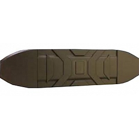 TrailFX Nerf Bar Pad Black Plastic for 5 Inch Oval Bars Single - WSP005KIT
