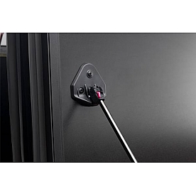 UnderCover Tonneau Cover Hard Folding Black Textured Matte Line-X Coated Aluminum - AX12002