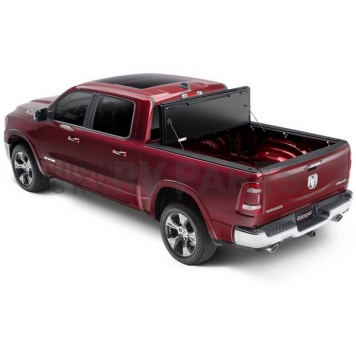 UnderCover Tonneau Cover Hard Folding Black Textured Matte Line-X Coated Aluminum - AX12005