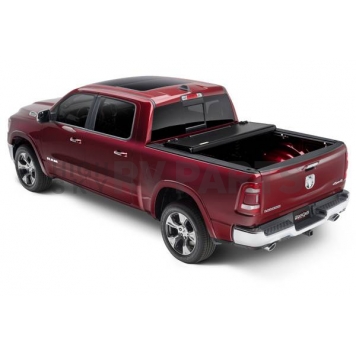 UnderCover Tonneau Cover Hard Folding Black Textured Matte Line-X Coated Aluminum - AX12005-2