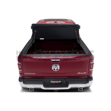 UnderCover Tonneau Cover Hard Folding Black Textured Matte Line-X Coated Aluminum - AX12005-5