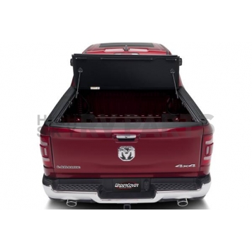 UnderCover Tonneau Cover Hard Folding Black Textured Matte Line-X Coated Aluminum - AX12022-5