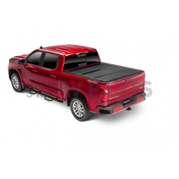 UnderCover Tonneau Cover Hard Folding Black Matte Textured Aluminum - AX12026
