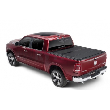 UnderCover Tonneau Cover Hard Folding Black Textured Matte Line-X Coated Aluminum - AX22022