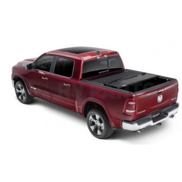 UnderCover Tonneau Cover Hard Folding Black Textured Matte Line-X Coated Aluminum - AX22023-1