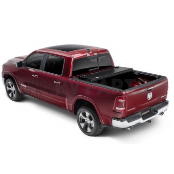 UnderCover Tonneau Cover Hard Folding Black Textured Matte Line-X Coated Aluminum - AX22023-2