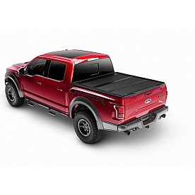 UnderCover Tonneau Cover Hard Folding Black Matte Textured Aluminum - AX22024