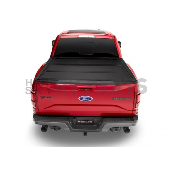 UnderCover Tonneau Cover Hard Folding Black Matte Textured Aluminum - AX22024-2