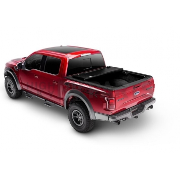 UnderCover Tonneau Cover Hard Folding Black Matte Textured Aluminum - AX22024-3