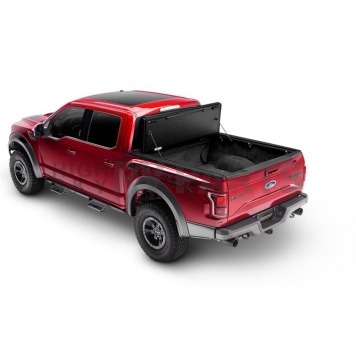 UnderCover Tonneau Cover Hard Folding Black Matte Textured Aluminum - AX22024-5