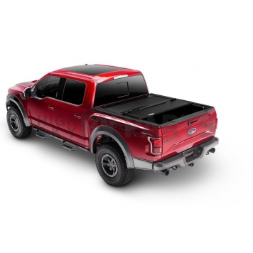 UnderCover Tonneau Cover Hard Folding Black Matte Textured Aluminum - AX22025-4